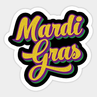 Vintage Mardi Gras Sticker